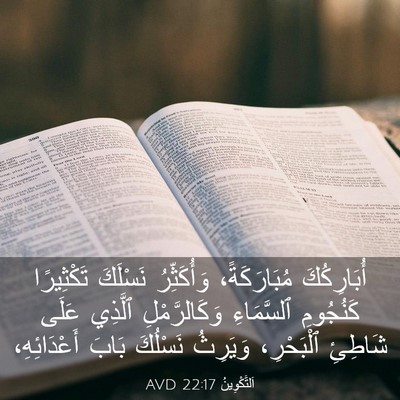 Picture 03 - اَلتَّكْوِينُ 22:17 AVD - أُبَارِكُكَ مُبَارَكَةً، - Bible Verse Picture