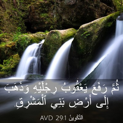 Picture 03 - اَلتَّكْوِينُ 29:1 AVD - ثُمَّ رَفَعَ يَعْقُوبُ - Bible Verse Picture