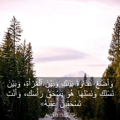 Picture 03 - اَلتَّكْوِينُ 3:15 AVD - وَأَضَعُ عَدَاوَةً - Bible Verse Picture