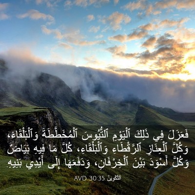 Picture 03 - اَلتَّكْوِينُ 30:35 AVD - فَعَزَلَ فِي ذَلِكَ - Bible Verse Picture