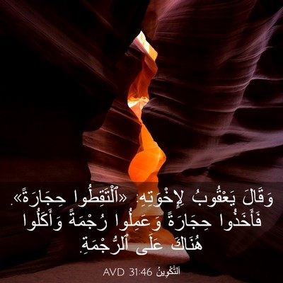 Picture 03 - اَلتَّكْوِينُ 31:46 AVD - وَقَالَ يَعْقُوبُ - Bible Verse Picture