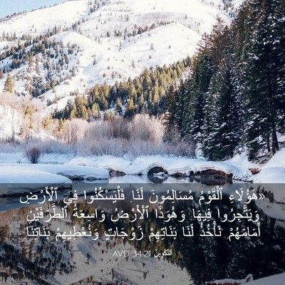 Picture 03 - اَلتَّكْوِينُ 34:21 AVD - «هَؤُلَاءِ ٱلْقَوْمُ - Bible Verse Picture