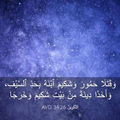 Picture 03 - اَلتَّكْوِينُ 34:26 AVD - وَقَتَلَا حَمُورَ - Bible Verse Picture