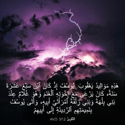 Picture 03 - اَلتَّكْوِينُ 37:2 AVD - هَذِهِ مَوَالِيدُ - Bible Verse Picture