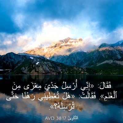 Picture 03 - اَلتَّكْوِينُ 38:17 AVD - فَقَالَ: «إِنِّي أُرْسِلُ - Bible Verse Picture