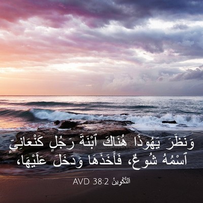 Picture 03 - اَلتَّكْوِينُ 38:2 AVD - وَنَظَرَ يَهُوذَا هُنَاكَ - Bible Verse Picture