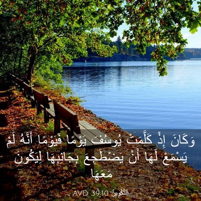 Picture 03 - اَلتَّكْوِينُ 39:10 AVD - وَكَانَ إِذْ كَلَّمَتْ - Bible Verse Picture