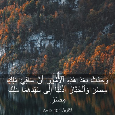 Picture 03 - اَلتَّكْوِينُ 40:1 AVD - وَحَدَثَ بَعْدَ هَذِهِ - Bible Verse Picture