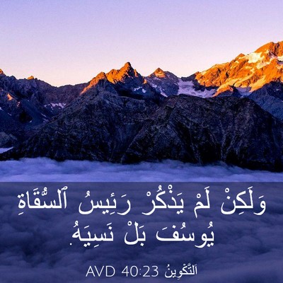 Picture 03 - اَلتَّكْوِينُ 40:23 AVD - وَلَكِنْ لَمْ يَذْكُرْ - Bible Verse Picture