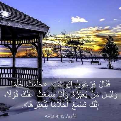 Picture 03 - اَلتَّكْوِينُ 41:15 AVD - فَقَالَ فِرْعَوْنُ - Bible Verse Picture