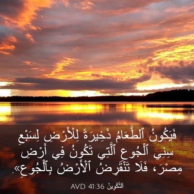 Picture 03 - اَلتَّكْوِينُ 41:36 AVD - فَيَكُونُ ٱلطَّعَامُ - Bible Verse Picture