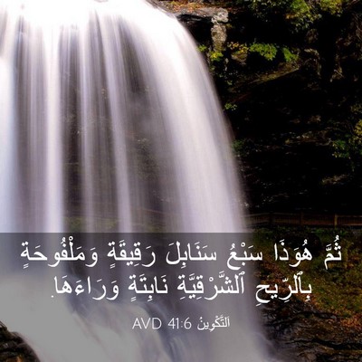 Picture 03 - اَلتَّكْوِينُ 41:6 AVD - ثُمَّ هُوَذَا سَبْعُ - Bible Verse Picture