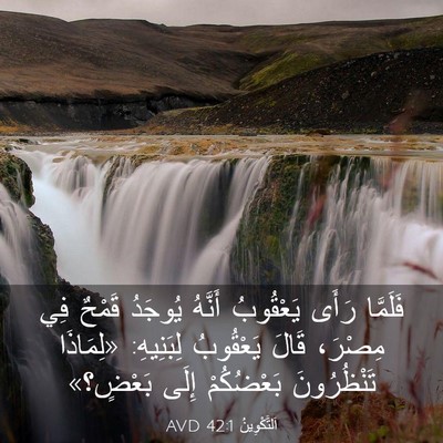 Picture 03 - اَلتَّكْوِينُ 42:1 AVD - فَلَمَّا رَأَى يَعْقُوبُ - Bible Verse Picture