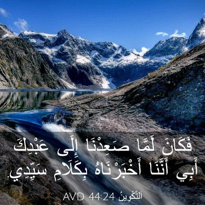 Picture 03 - اَلتَّكْوِينُ 44:24 AVD - فَكَانَ لَمَّا صَعِدْنَا - Bible Verse Picture
