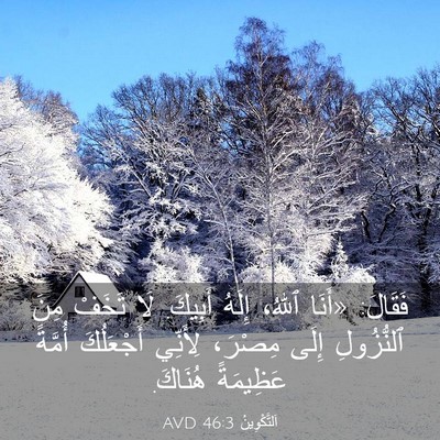 Picture 03 - اَلتَّكْوِينُ 46:3 AVD - فَقَالَ: «أَنَا ٱللهُ، - Bible Verse Picture
