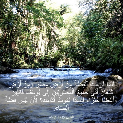 Picture 03 - اَلتَّكْوِينُ 47:15 AVD - فَلَمَّا فَرَغَتِ - Bible Verse Picture