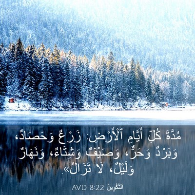 Picture 03 - اَلتَّكْوِينُ 8:22 AVD - مُدَّةَ كُلِّ أَيَّامِ - Bible Verse Picture