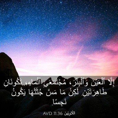 Picture 03 - اَللَّاوِيِّينَ 11:36 AVD - إِلَّا ٱلْعَيْنَ - Bible Verse Picture