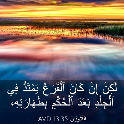 Picture 03 - اَللَّاوِيِّينَ 13:35 AVD - لَكِنْ إِنْ كَانَ - Bible Verse Picture