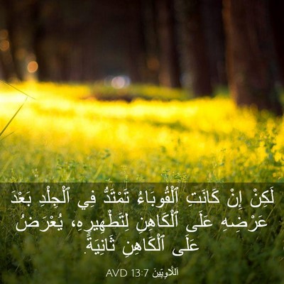 Picture 03 - اَللَّاوِيِّينَ 13:7 AVD - لَكِنْ إِنْ كَانَتِ - Bible Verse Picture