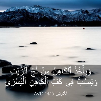 Picture 03 - اَللَّاوِيِّينَ 14:15 AVD - وَيَأْخُذُ ٱلْكَاهِنُ - Bible Verse Picture