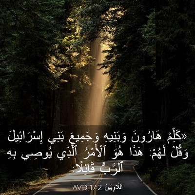 Picture 03 - اَللَّاوِيِّينَ 17:2 AVD - «كَلِّمْ هَارُونَ - Bible Verse Picture