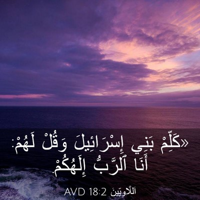 Picture 03 - اَللَّاوِيِّينَ 18:2 AVD - «كَلِّمْ بَنِي - Bible Verse Picture