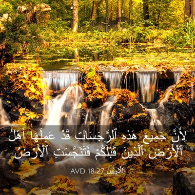 Picture 03 - اَللَّاوِيِّينَ 18:27 AVD - لِأَنَّ جَمِيعَ هَذِهِ - Bible Verse Picture