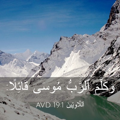 Picture 03 - اَللَّاوِيِّينَ 19:1 AVD - وَكَلَّمَ ٱلرَّبُّ مُوسَى - Bible Verse Picture