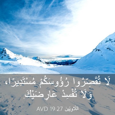 Picture 03 - اَللَّاوِيِّينَ 19:27 AVD - لَا تُقَصِّرُوا - Bible Verse Picture