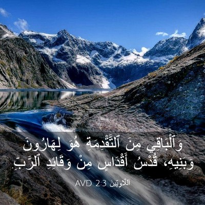 Picture 03 - اَللَّاوِيِّينَ 2:3 AVD - وَٱلْبَاقِي مِنَ - Bible Verse Picture