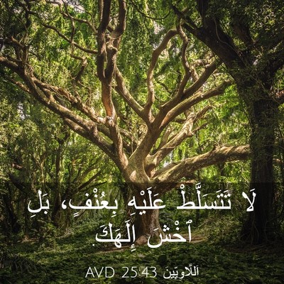 Picture 03 - اَللَّاوِيِّينَ 25:43 AVD - لَا تَتَسَلَّطْ عَلَيْهِ - Bible Verse Picture