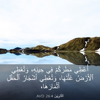 Picture 03 - اَللَّاوِيِّينَ 26:4 AVD - أُعْطِي مَطَرَكُمْ فِي - Bible Verse Picture