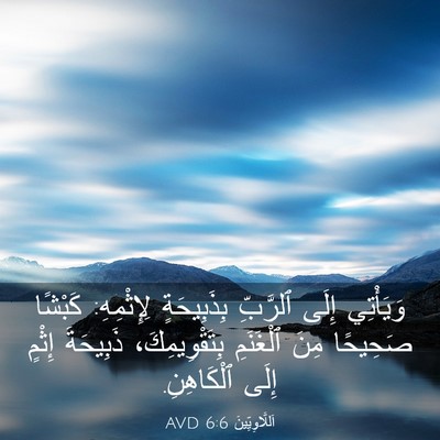 Picture 03 - اَللَّاوِيِّينَ 6:6 AVD - وَيَأْتِي إِلَى ٱلرَّبِّ - Bible Verse Picture