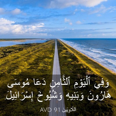 Picture 03 - اَللَّاوِيِّينَ 9:1 AVD - وَفِي ٱلْيَوْمِ - Bible Verse Picture