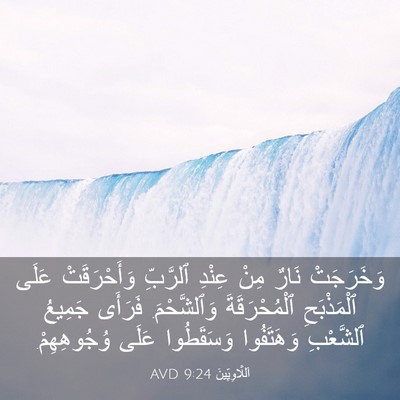 Picture 03 - اَللَّاوِيِّينَ 9:24 AVD - وَخَرَجَتْ نَارٌ مِنْ - Bible Verse Picture