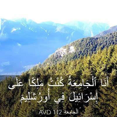 Picture 03 - اَلْجَامِعَةِ 1:12 AVD - أَنَا ٱلْجَامِعَةُ كُنْتُ - Bible Verse Picture