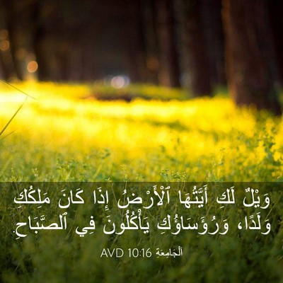 Picture 03 - اَلْجَامِعَةِ 10:16 AVD - وَيْلٌ لَكِ أَيَّتُهَا - Bible Verse Picture
