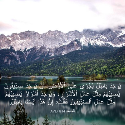 Picture 03 - اَلْجَامِعَةِ 8:14 AVD - يُوجَدُ بَاطِلٌ يُجْرَى - Bible Verse Picture