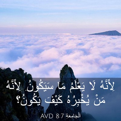 Picture 03 - اَلْجَامِعَةِ 8:7 AVD - لِأَنَّهُ لَا يَعْلَمُ مَا - Bible Verse Picture