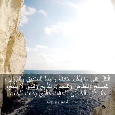 Picture 03 - اَلْجَامِعَةِ 9:2 AVD - ٱلْكُلُّ عَلَى مَا - Bible Verse Picture