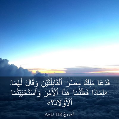 Picture 03 - اَلْخُرُوجُ 1:18 AVD - فَدَعَا مَلِكُ مِصْرَ - Bible Verse Picture