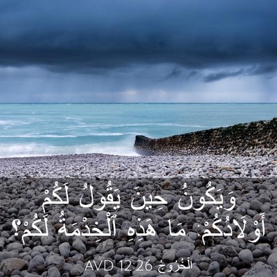 Picture 03 - اَلْخُرُوجُ 12:26 AVD - وَيَكُونُ حِينَ يَقُولُ - Bible Verse Picture