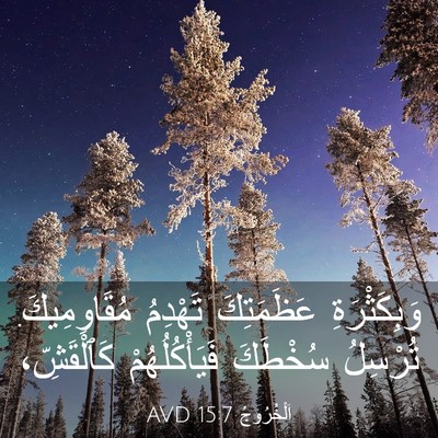 Picture 03 - اَلْخُرُوجُ 15:7 AVD - وَبِكَثْرَةِ عَظَمَتِكَ - Bible Verse Picture
