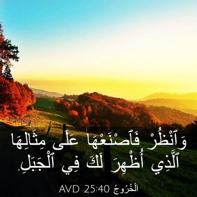 Picture 03 - اَلْخُرُوجُ 25:40 AVD - وَٱنْظُرْ فَٱصْنَعْهَا - Bible Verse Picture