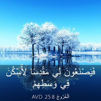 Picture 03 - اَلْخُرُوجُ 25:8 AVD - فَيَصْنَعُونَ لِي - Bible Verse Picture