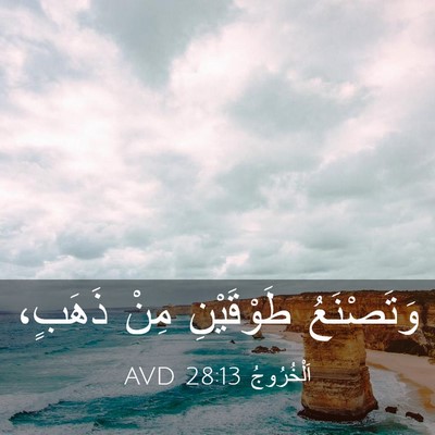 Picture 03 - اَلْخُرُوجُ 28:13 AVD - وَتَصْنَعُ طَوْقَيْنِ - Bible Verse Picture