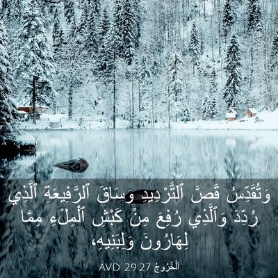 Picture 03 - اَلْخُرُوجُ 29:27 AVD - وَتُقَدِّسُ قَصَّ - Bible Verse Picture