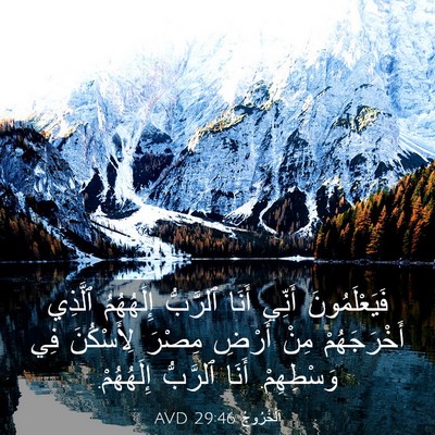 Picture 03 - اَلْخُرُوجُ 29:46 AVD - فَيَعْلَمُونَ أَنِّي - Bible Verse Picture
