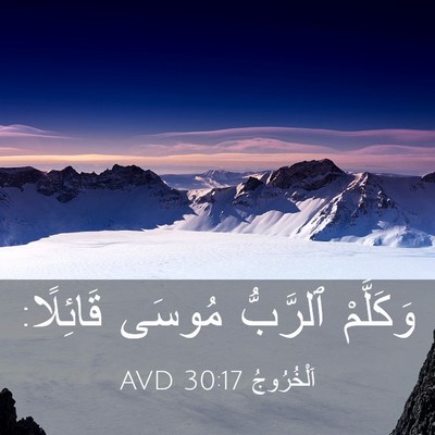 Picture 03 - اَلْخُرُوجُ 30:17 AVD - وَكَلَّمْ ٱلرَّبُّ مُوسَى - Bible Verse Picture
